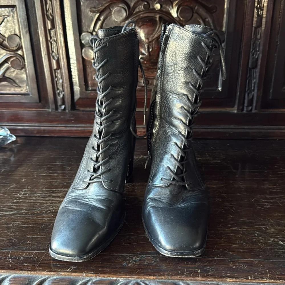 Frye Lace Up Booties - Picture 2 of 6